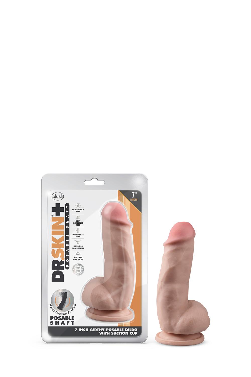 Dr.Skin-plus-Girthy-Posable-Dildo-s-prisavkou-18-cm-6 Dr.Skin plus Girthy Posable Dildo s přísavkou 18 cm