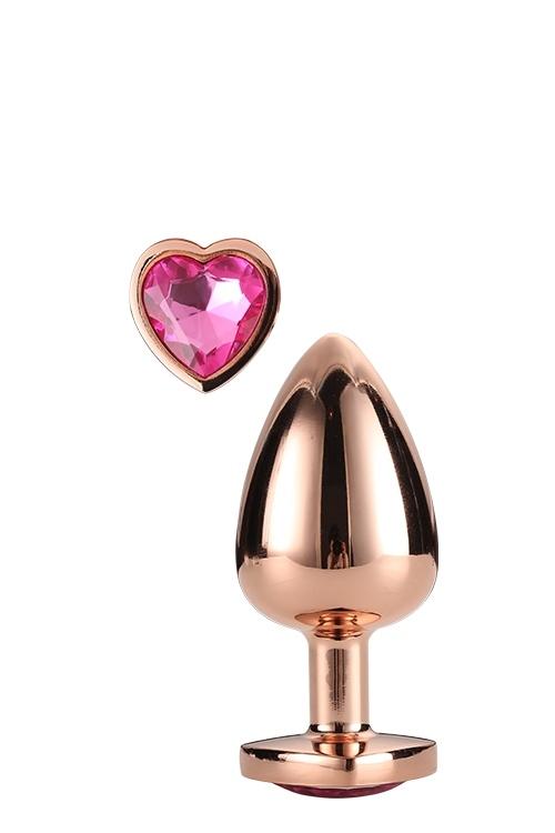 Dream-Toys-Gleaming-Love-Plug-Rose-Gold-Medium-2 Dream Toys Gleaming Love Plug Rose Gold Medium
