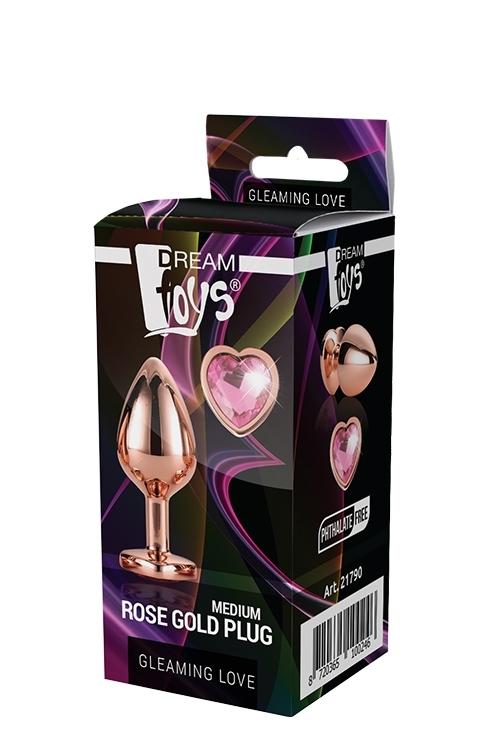 Dream-Toys-Gleaming-Love-Plug-Rose-Gold-Medium-4 Dream Toys Gleaming Love Plug Rose Gold Medium