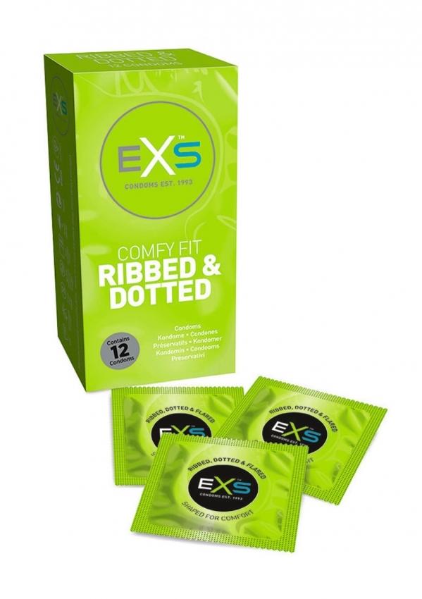 EXS-Ribbed-and-Dotted-Kondomy-12-ks EXS Ribbed and Dotted Kondomy 12 ks