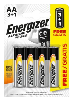 Energizer Alkaline Power baterie Tužka AA/4 3+1 zdarma