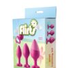 FLIRTS Set análních kolíků se srdíčkem - růžový