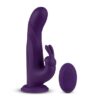 FeelzToys Rotační rabbit vibrátor s přísavkou a ovladačem - fialový