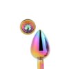 Gleaming Love anální kolík Multicolor duhový kamínek S