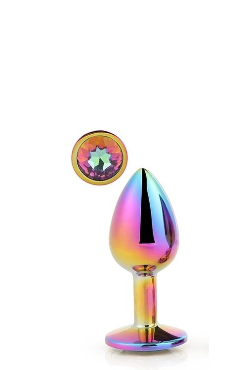 Gleaming-Love-analni-kolik-Multicolor-duhovy-kaminek-S-2 Gleaming Love anální kolík Multicolor duhový kamínek S