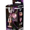 Gleaming Love anální kolík rosegold růžové srdce S