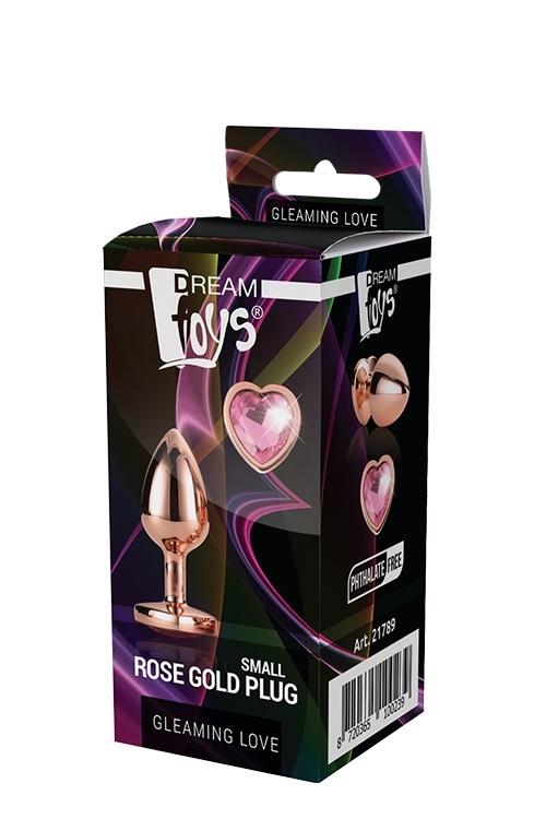 Gleaming-Love-analni-kolik-rosegold-ruzove-srdce-S-4 Gleaming Love anální kolík rosegold růžové srdce S