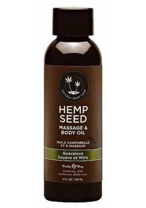 Hemp Seed masážní olej - guava a ostružina 60 ml