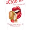 Lick it! Lubrikační a masážní gel Jahoda a šumivé víno 50 ml