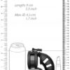 ManCage Model 18 Klec na penis 9 cm - černá