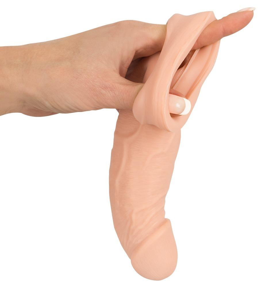 Nature-Skin-navlek-na-penis-se-smyckou-na-varlata-4 Nature Skin návlek na penis se smyčkou na varlata