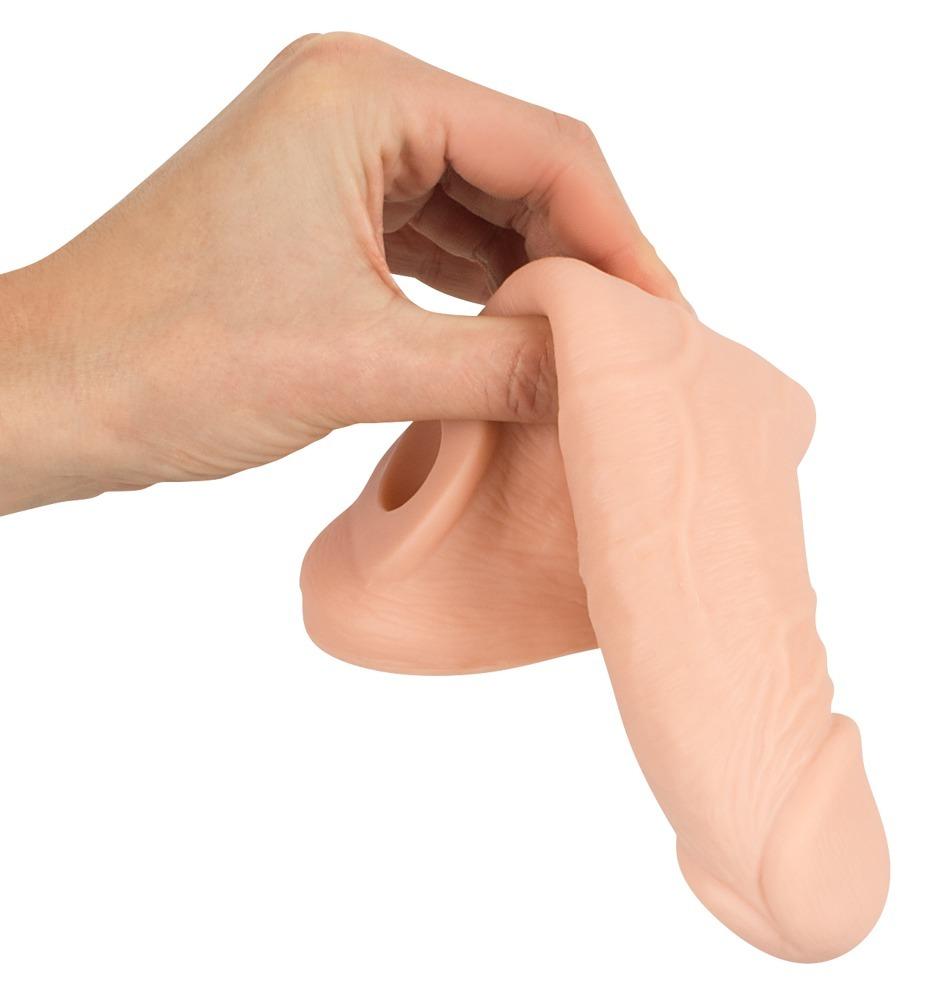 Nature-Skin-navlek-na-penis-se-smyckou-na-varlata-6 Nature Skin návlek na penis se smyčkou na varlata