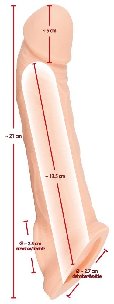 Nature-Skin-navlek-na-penis-se-smyckou-na-varlata-8 Nature Skin návlek na penis se smyčkou na varlata