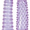 Návleky na prst Soft + Bumpy fialový