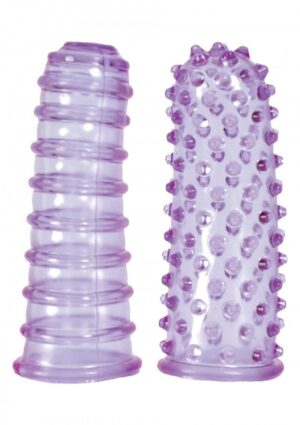 Návleky na prst Soft + Bumpy fialový