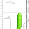 OUCH! Návlek na penis M svítící ve tmě