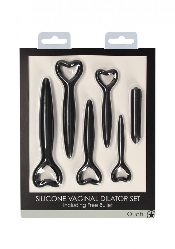 OUCH-Set-dilatatoru-pro-trenovani-svalu-pri-vaginismu-5-ks-cerna-16 OUCH! Set dilatátorů pro trénování svalů při vaginismu 5 ks - černá