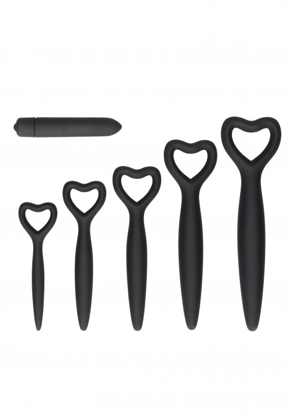 OUCH-Set-dilatatoru-pro-trenovani-svalu-pri-vaginismu-5-ks-cerna OUCH! Set dilatátorů pro trénování svalů při vaginismu 5 ks - černá