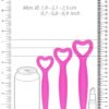 OUCH! Set dilatátorů pro trénování svalů při vaginismu 5 ks - růžová