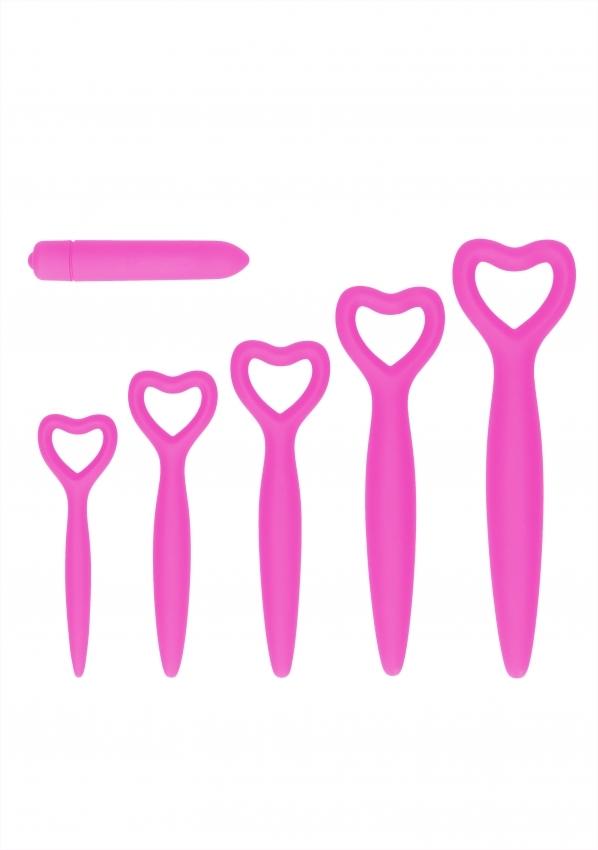OUCH-Set-dilatatoru-pro-trenovani-svalu-pri-vaginismu-5-ks-ruzova OUCH! Set dilatátorů pro trénování svalů při vaginismu 5 ks - růžová