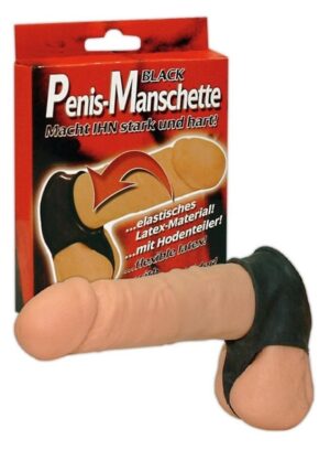 Penis Manschette Erekční návlek nevibrační - černý
