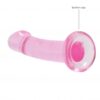REALROCK Non Realistic dildo 17cm - růžové