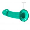 REALROCK Non Realistic dildo 17cm - tyrkysové