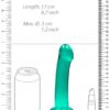 REALROCK Non Realistic dildo 17cm - tyrkysové