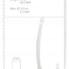 REALROCK Non Realistic oboustranné gelové dildo 42 cm - transparentní