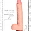 REALROCK Straight Realistic XXL Dildo s varlaty 28 cm