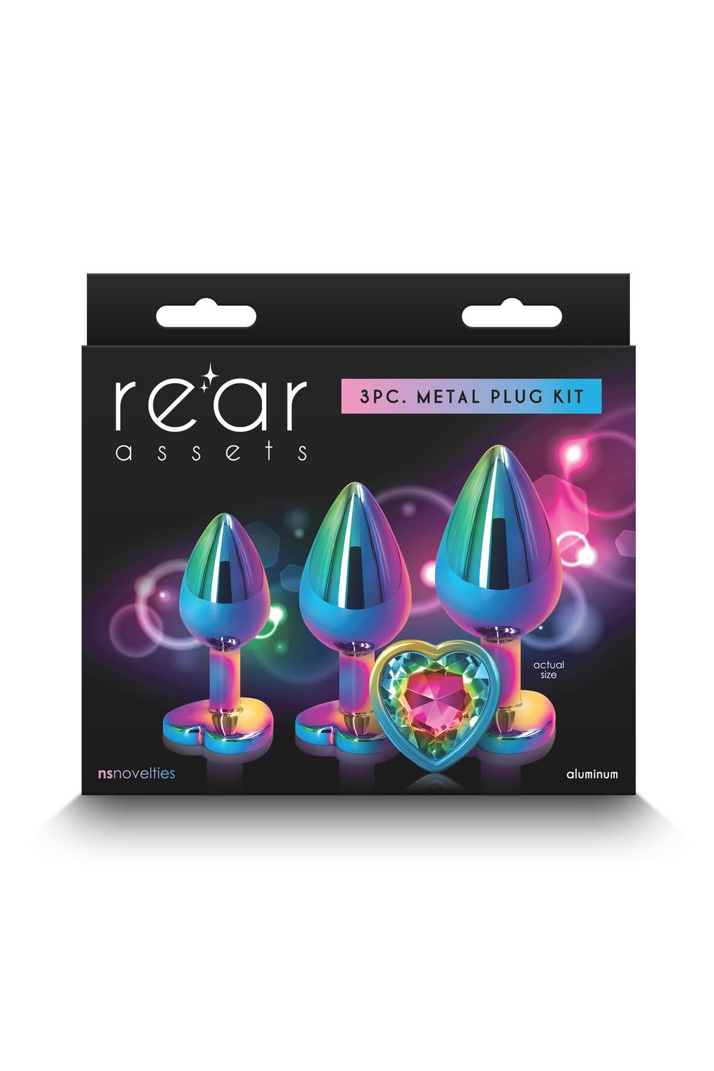 REAR-Set-analnich-koliku-Multicolor-Rainbow-Heart-4 REAR Set análních kolíků Multicolor Rainbow Heart