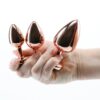 REAR Set análních kolíků Rose Gold Pink Heart