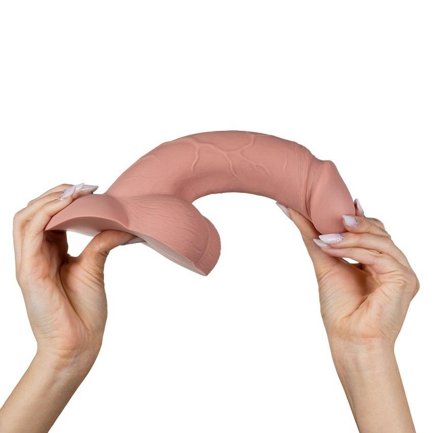 Realisticke-dildo-s-podstavou-z-tekuteho-silikonu-BOOM-telove-2 Realistické dildo s podstavou z tekutého silikonu BOOM tělové