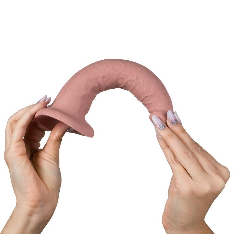Realisticke-dildo-s-prisavkou-z-tekuteho-silikonu-BOOM-telove-2 Realistické dildo s přísavkou z tekutého silikonu BOOM tělové
