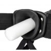 Realrock Hollow Strap-on dutý připínací penis 16 cm - černý