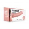 Realrock Hollow Strap-on dutý připínací penis s varlaty 18 cm - tělový