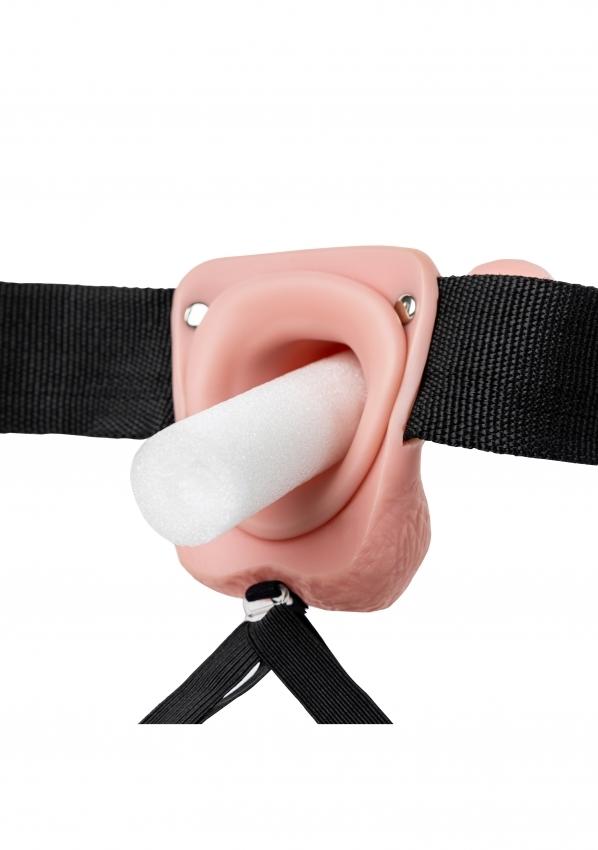 Realrock-Hollow-Strap-on-duty-pripinaci-penis-s-varlaty-18-cm-telovy-8 Realrock Hollow Strap-on dutý připínací penis s varlaty 18 cm - tělový