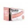 Realrock Vibrating Hollow Strap-on dutý připínací penis 21 cm - tělový