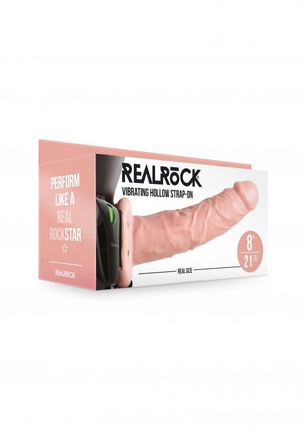 Realrock-Vibrating-Hollow-Strap-on-duty-pripinaci-penis-21-cm-telovy-12 Realrock Vibrating Hollow Strap-on dutý připínací penis 21 cm - tělový
