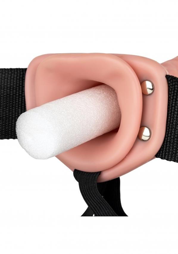 Realrock-Vibrating-Hollow-Strap-on-duty-pripinaci-penis-21-cm-telovy-16 Realrock Vibrating Hollow Strap-on dutý připínací penis 21 cm - tělový