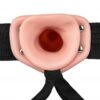 Realrock Vibrating Hollow Strap-on dutý připínací penis 21 cm - tělový