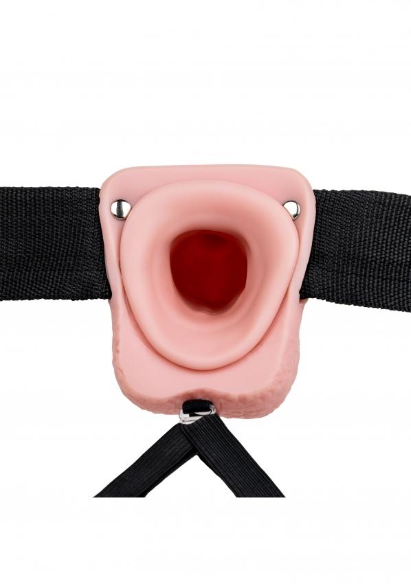 Realrock-Vibrating-Hollow-Strap-on-duty-pripinaci-penis-s-varlaty-18-cm-telovy-4 Realrock Vibrating Hollow Strap-on dutý připínací penis s varlaty 18 cm - tělový