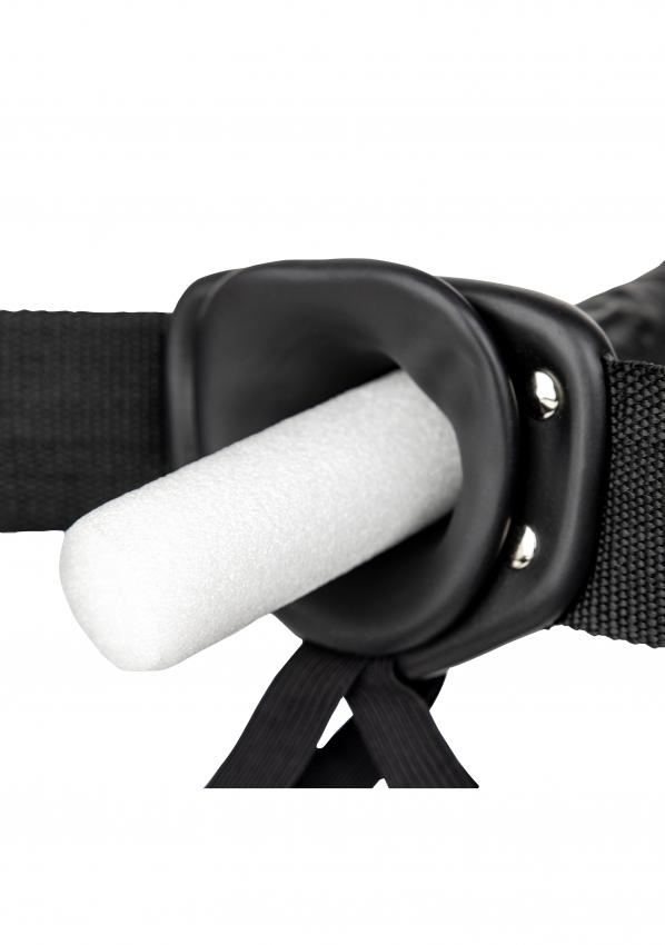Realrock-Vibrating-Hollow-Strap-on-duty-pripinaci-penis16-cm-cerny-14 Realrock Vibrating Hollow Strap-on dutý připínací penis 16 cm - černý