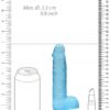 Realrock gelové dildo s přísavkou 16 cm modré