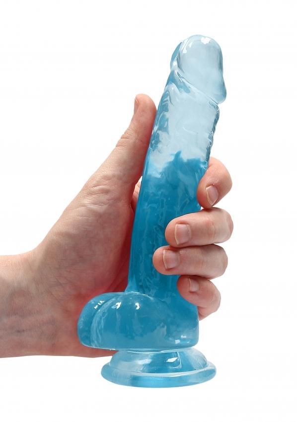 Realrock-gelove-dildo-s-prisavkou-19-cm-modra-2 Realrock gelové dildo s přísavkou 19 cm modrá