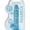 Realrock gelové dildo s přísavkou 19 cm modrá