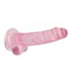 Realrock gelové dildo s přísavkou 19 cm růžové