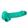 Realrock gelové dildo s přísavkou 19 cm tyrkysové