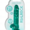 Realrock gelové dildo s přísavkou 19 cm tyrkysové