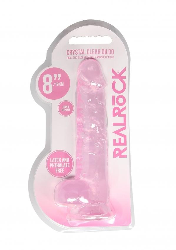 Realrock-gelove-dildo-s-prisavkou-215-cm-ruzove-6 Realrock gelové dildo s přísavkou 21